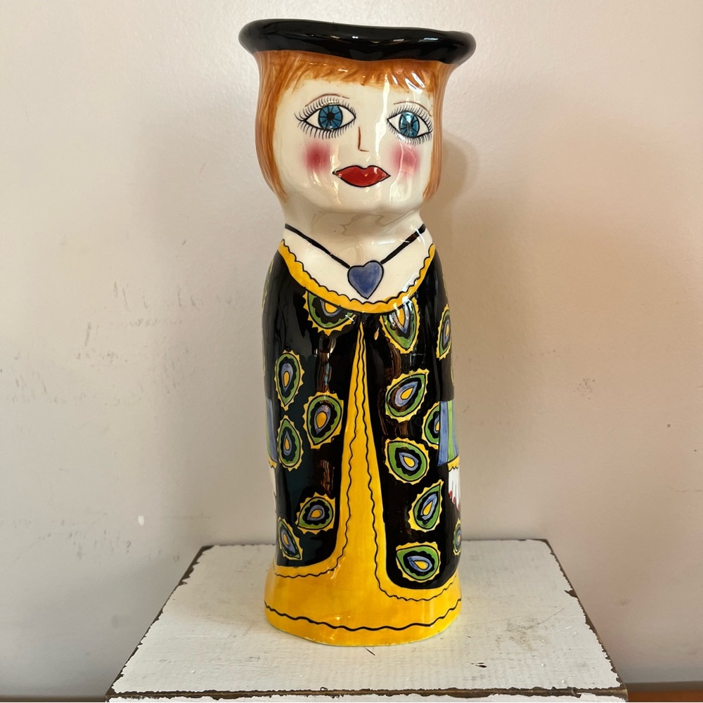 Ganz Bella Casa Arlene Figural Vase Designed by Susan Paley Signed 10" RETIRED